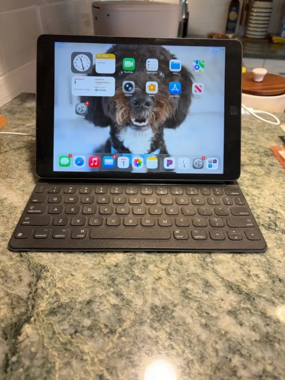 iPad mini w/ folio keyboard and charger